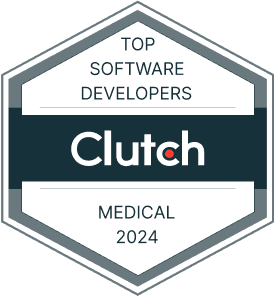 Clutch Top Software Developers Medical 2024 Badge