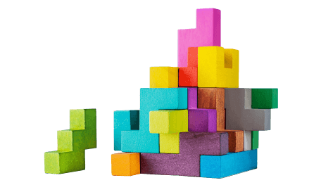 How can building structures with colorful blocks be compared to UI/UX design services? Both require a great deal of creativity!