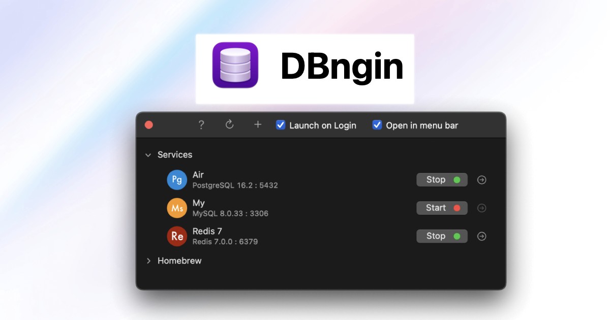 What Is DBngin? A Free macOS App for Local Postgres, MySQL & Redis