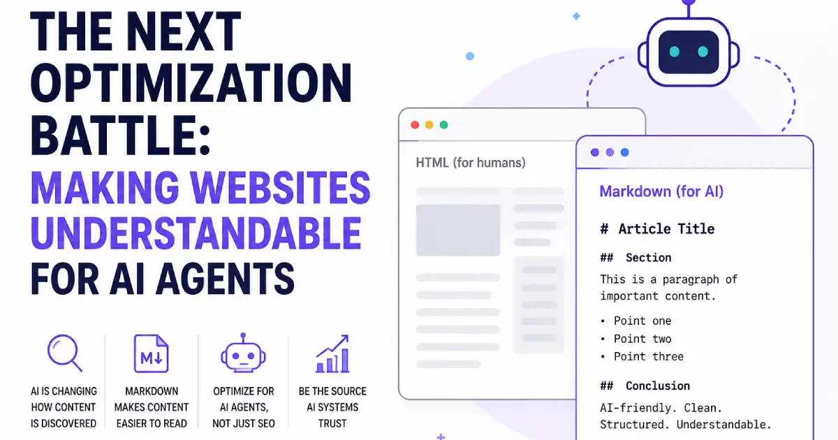 The Next Optimization Battle: Making Websites Understandable for AI Agents